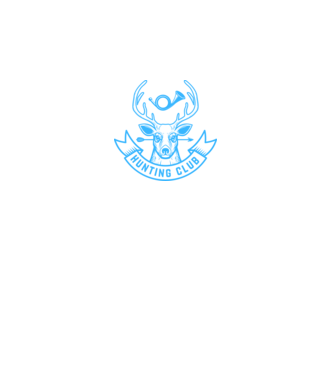 Vadász klub minta fekete pólón
