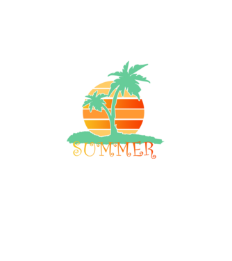 Summer minta fekete pólón