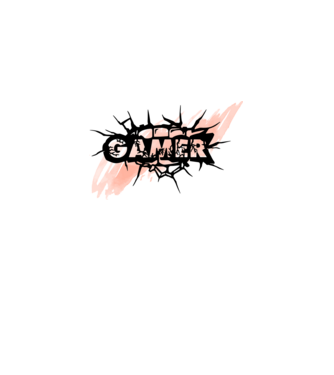 Gamer-75 minta fehér pólón