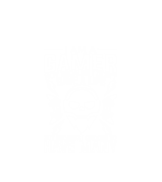 Gamer minta fehér pólón