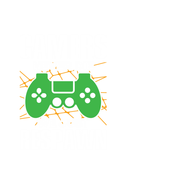 Gamers minta fekete pólón