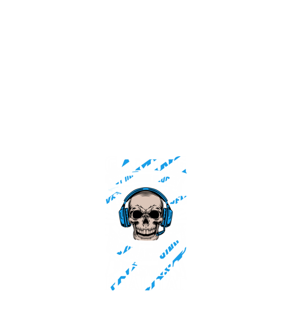 Gaming minta fehér pólón