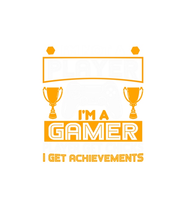Gamer minta fehér pólón