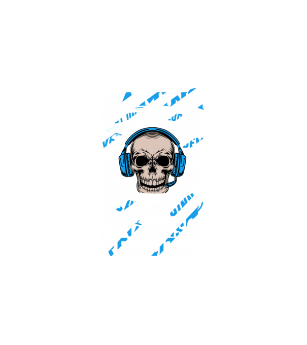 Gaming minta fehér pólón