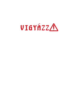 Vigyázz! Focizós póló sötét háttérhez minta fekete pólón