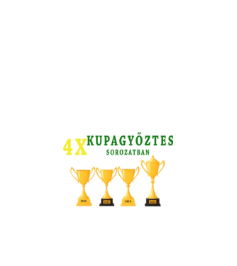 4x Kupagyőztes sorozatban minta fekete pólón