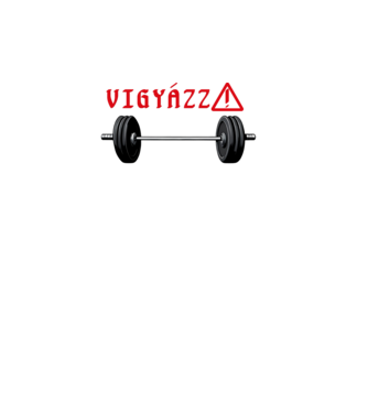 Vigyázz! gyúrós póló minta szürke pólón