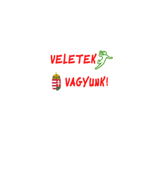 Veletek vagyunk! Női kézilabda minta minta fekete pólón