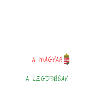 A magyar lányok a legjobbak! Női kézilabda trikolor minta fekete pólón