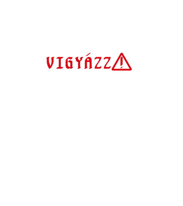 Vigyázz! Focizós póló sötét háttérhez minta fekete pólón