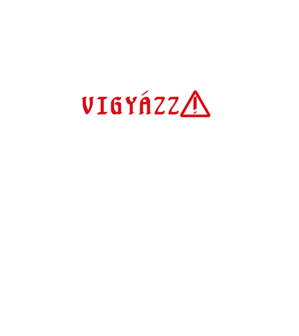 Vigyázz! Focizós póló sötét háttérhez minta fekete pólón