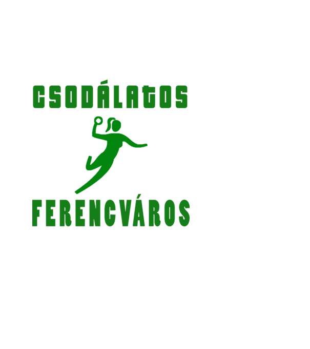 Csodálatos Ferencváros - kézilabda minta fekete pólón