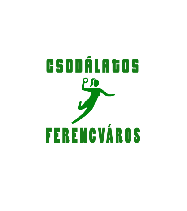 Csodálatos Ferencváros - kézilabda minta fehér pólón