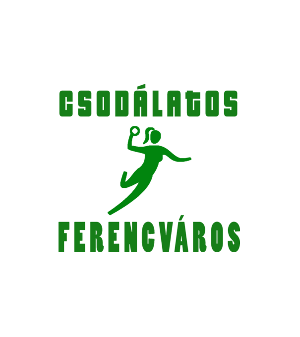 Csodálatos Ferencváros - kézilabda minta fehér pólón