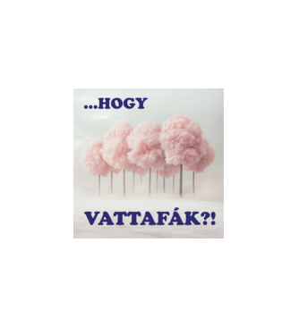 Hogy vattafák minta királykék pólón