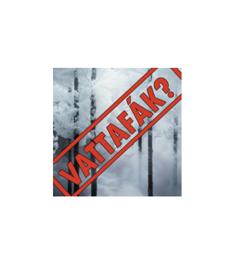 Vattafák minta fehér pólón