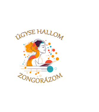 zongorázom minta világos rózsaszín pólón