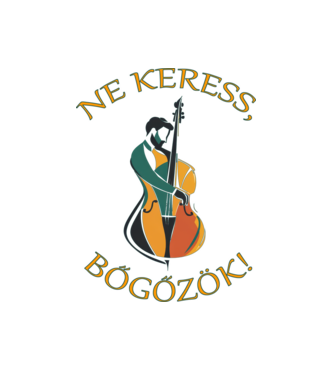bőgős minta fehér pólón