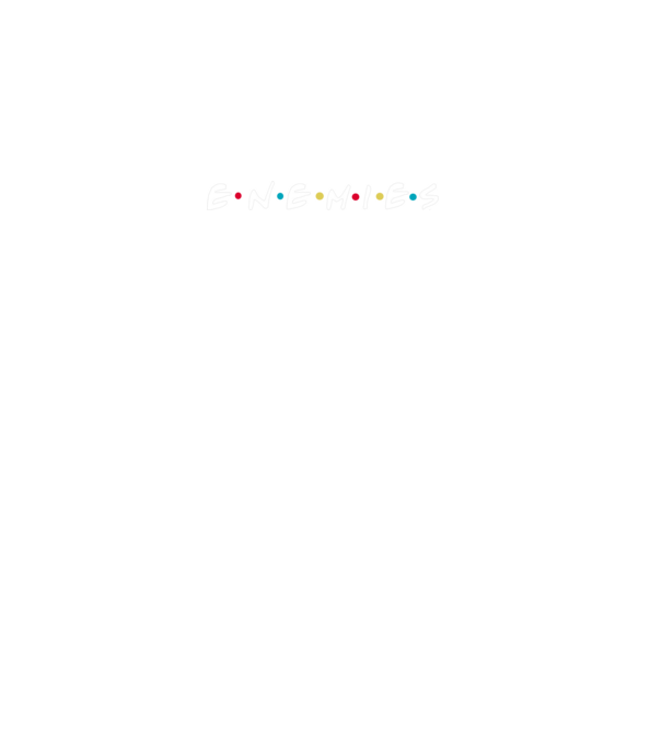 enemies fehér minta fekete pólón