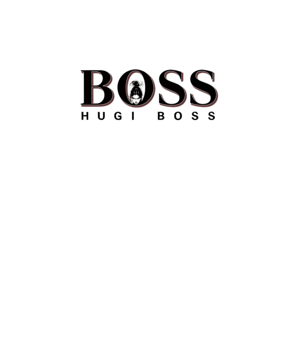 HugiBoss minta fehér pólón