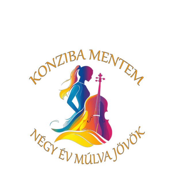 Konziba mentem minta fehér pólón