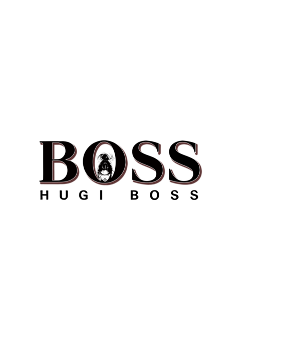 HugiBoss minta fehér pólón