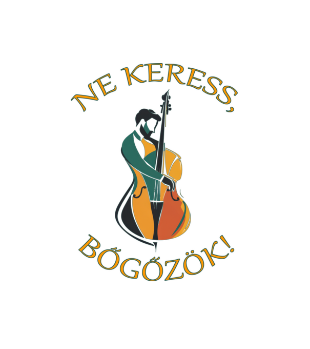bőgős minta fehér pólón