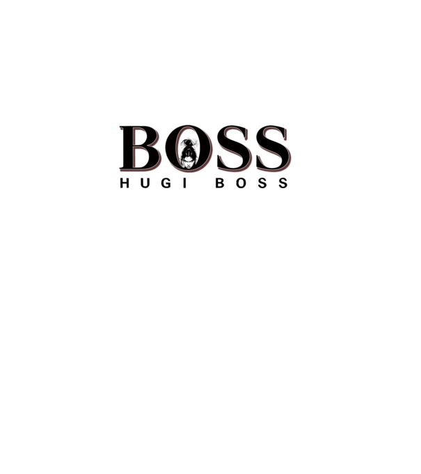 HugiBoss minta fehér pólón