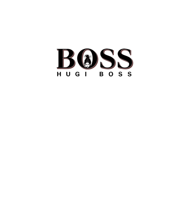 HugiBoss minta fehér pólón