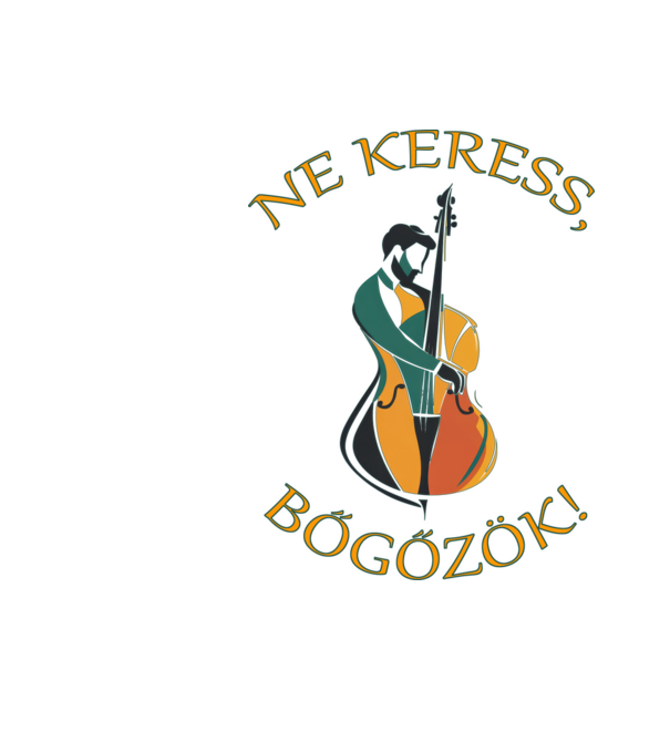 bőgős minta fekete pólón