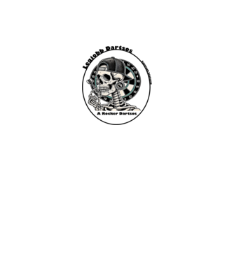 Rocker Darts-os minta fekete pólón