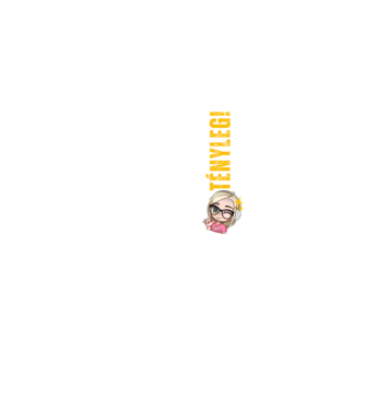 De Tényleg! - Zanya póló  minta királykék pólón