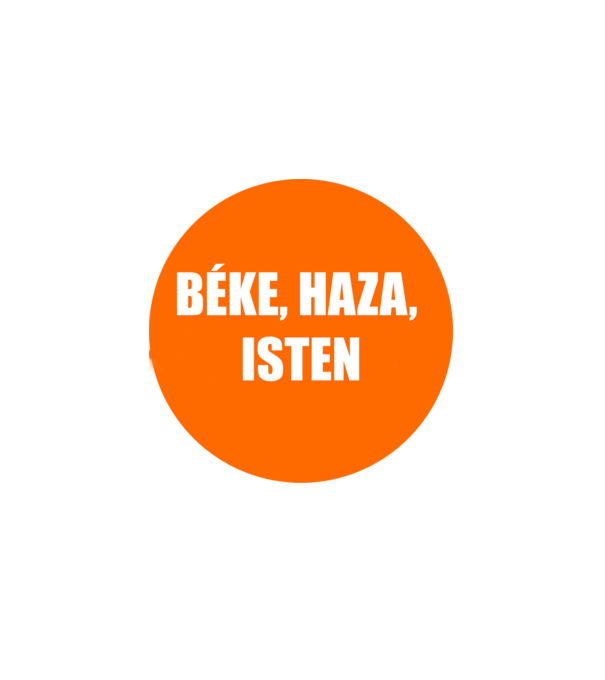 Béke.jpg minta fehér pólón