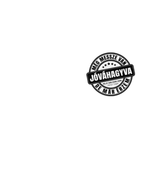 Jóváhagyva bélyegző - messze, de már érzem minta neonsárga pólón