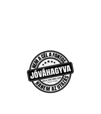 Jóváhagyva bélyegző - nem a cél a fontos minta fehér pólón