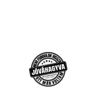 Jóváhagyva bélyegző - nem fordulok vissza minta fehér pólón