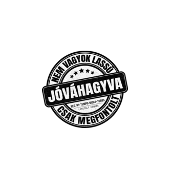 Jóváhagyva bélyegző - nem vagyok lassú minta fehér pólón