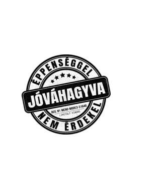 Jóváhagyva bélyegző - nem érdekel minta világos rózsaszín pólón