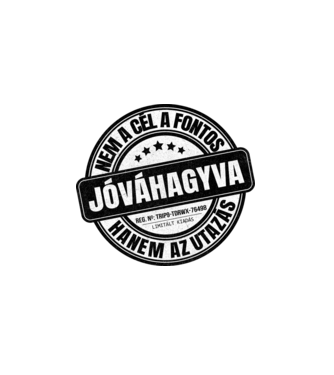 Jóváhagyva bélyegző - nem a cél a fontos minta fehér pólón