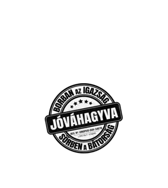 Jóváhagyva bélyegző - borban az igazság minta fekete pólón