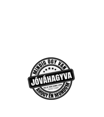 Jóváhagyva bélyegző - igazamvan 2 minta fehér pólón