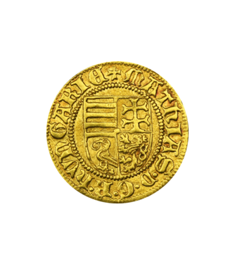 304833178_1026817711_Gold coin of Hungarian King Matthias Corvinus minta homokszín pólón