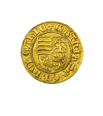 304833178_1026817711_Gold coin of Hungarian King Matthias Corvinus minta homokszín pólón
