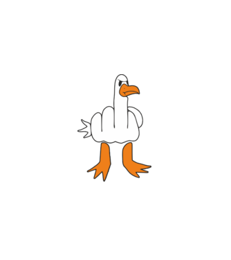 Duck minta fekete pólón