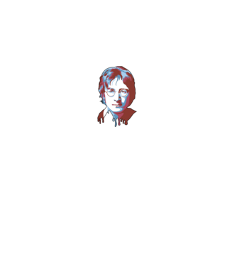 John Lennon minta fekete pólón