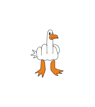 Duck minta fekete pólón