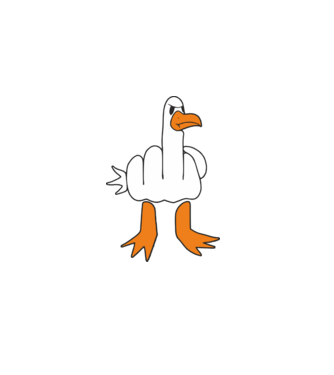 Duck minta fekete pólón