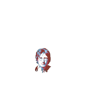 John Lennon minta fehér pólón