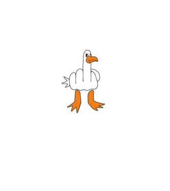 Duck minta fekete pólón