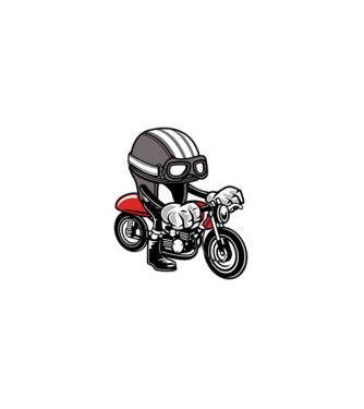 Moto minta fekete pólón
